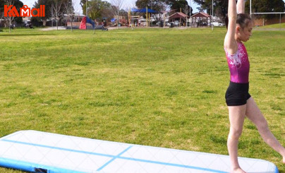 inflatable pool gymnastics air track mat